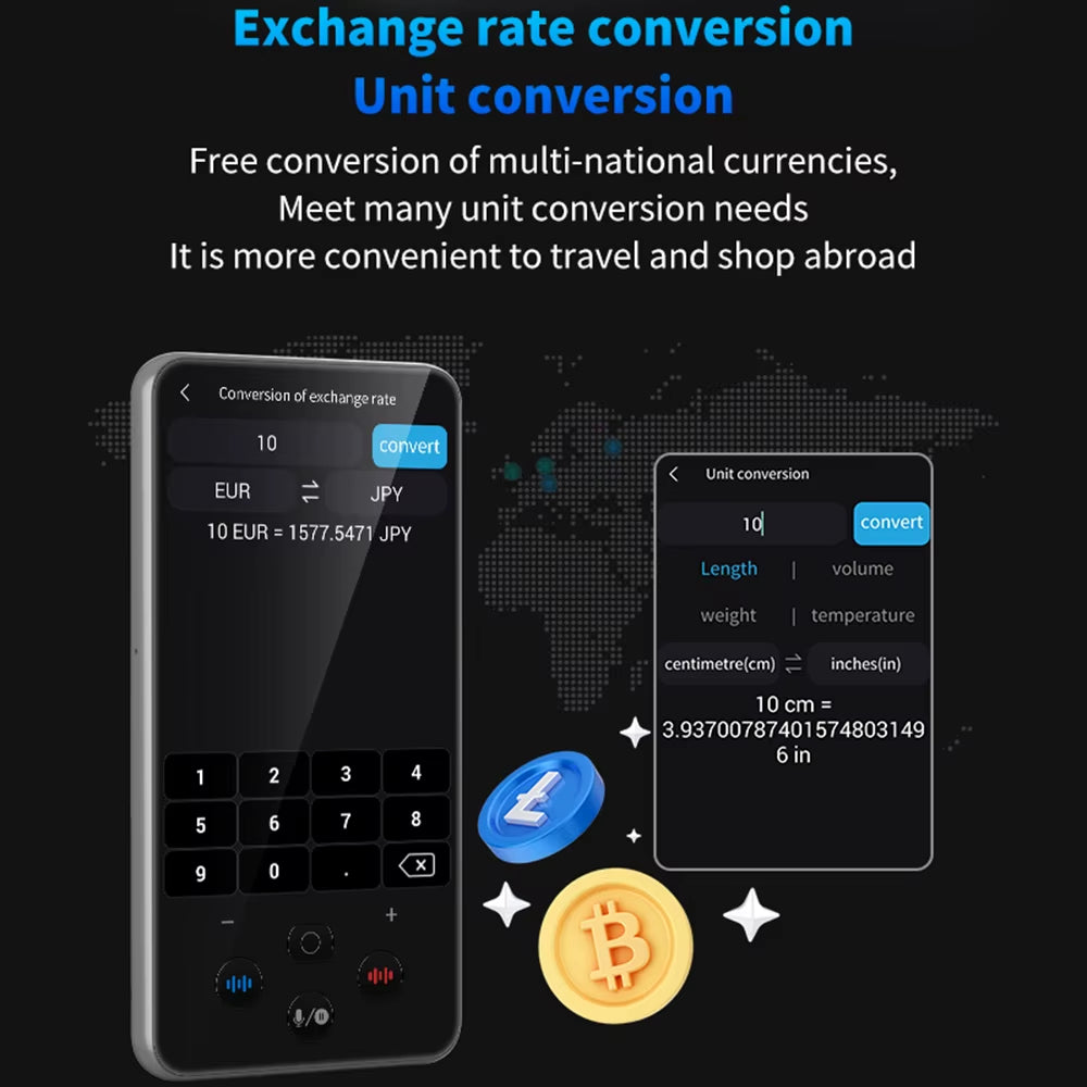 Portable Language Translator Device 138 Languages Voice Translating Offline Translation Simultaneous Text/Photo Translate