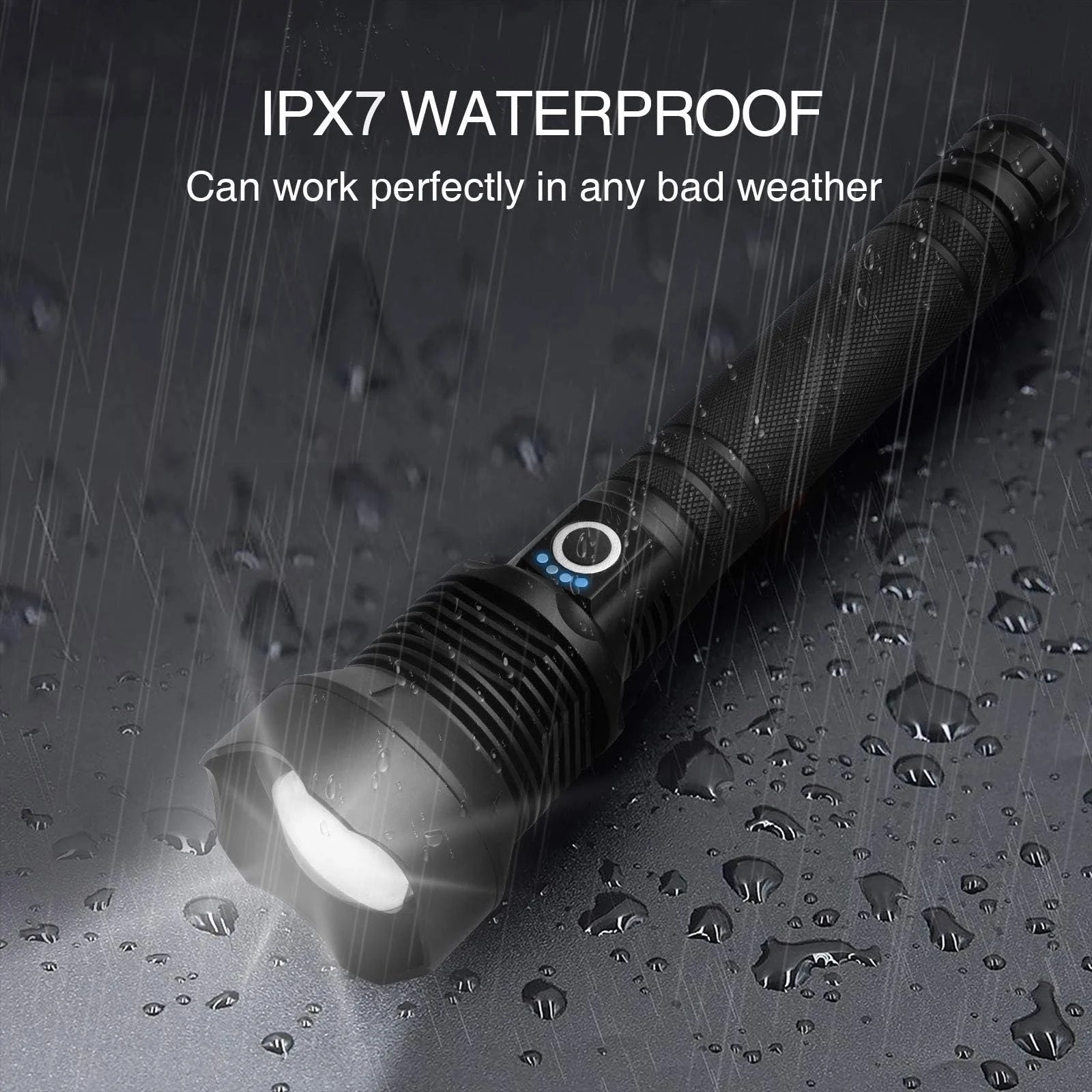 990000 Lumens Powerful Flashlight Rechargeable XHP90 Super Bright Waterproof Led Tactical Flashlight 5 Mode USB Zoom Torch for Camping Emergency