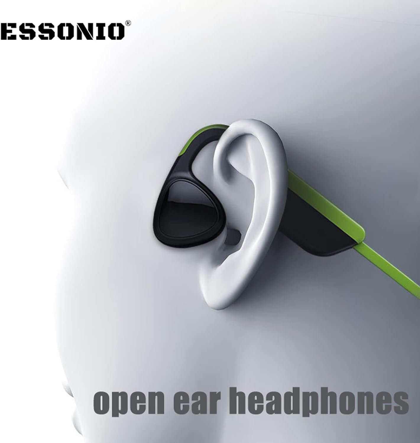 Bone Conduction Headphones IPX8 Waterproof Headphones for Swimming Bluetooth Open Ear Headphones with 8G Memory Wireless Headphones