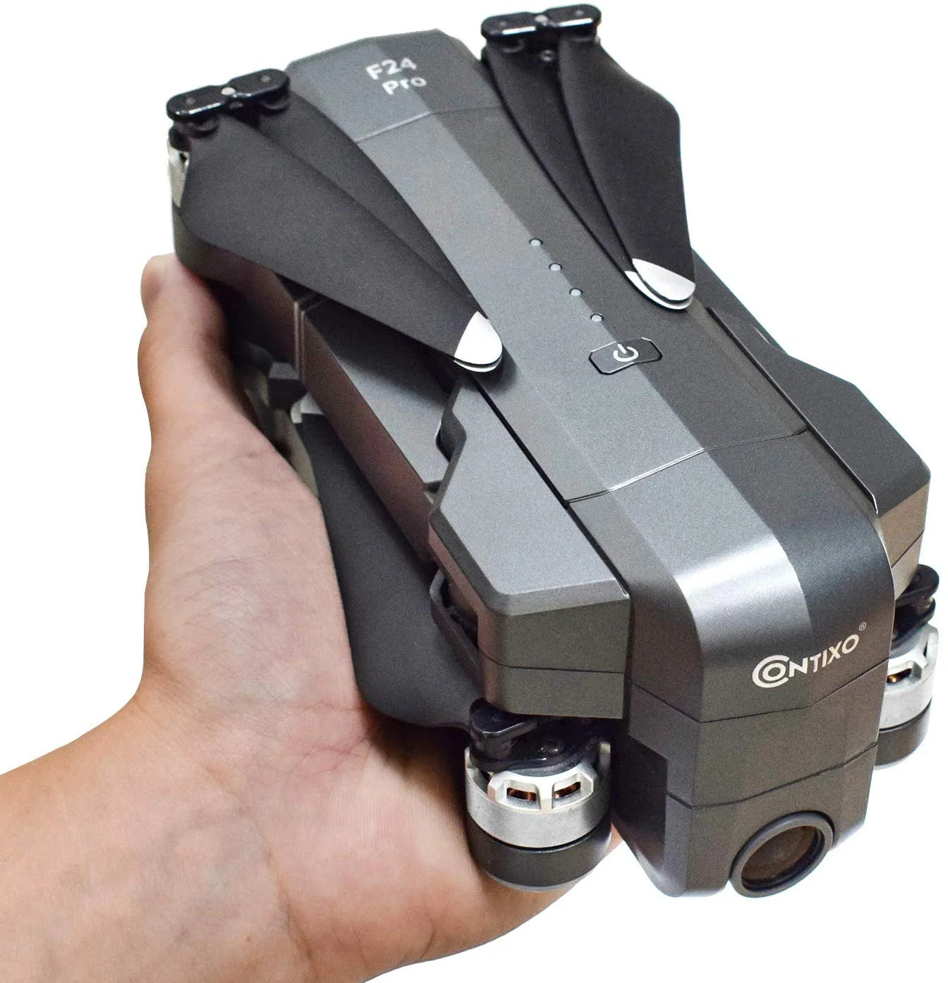 F24 PRO 4K UHD Drone, GPS, 30-Min Flight, Foldable Mini Drone, Brushless Motors, FPV, Wi-Fi, RC Quadcopter for Kids & Adults, Beginners & Enthusiasts, Carrying Case, Black