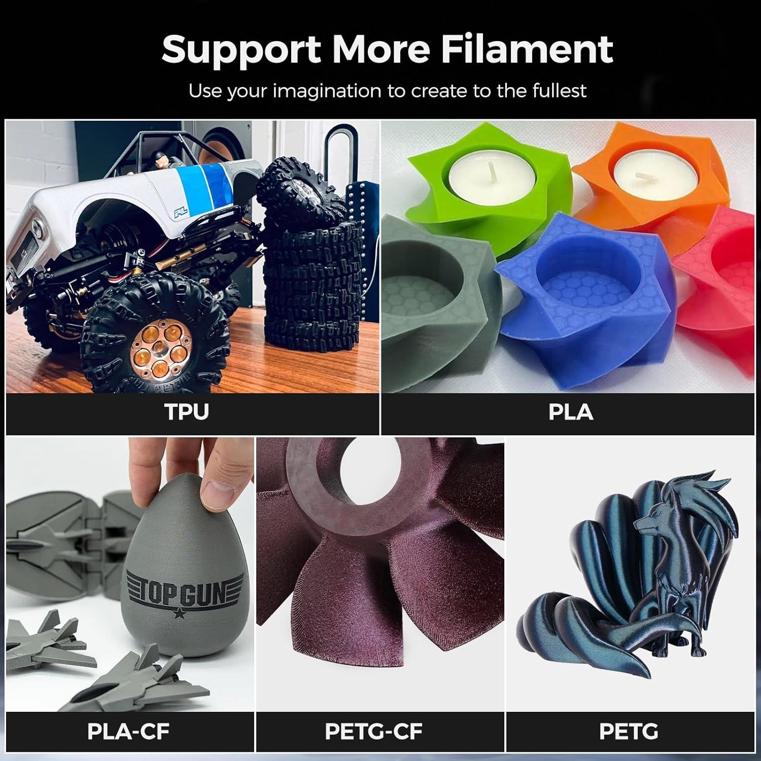 Adventurer 5M 3D Printer, Home Printer with Fully Auto Leveling, 600Mm/S High Speed Printing, 8.7 X 8.7 X 8.7'', Black