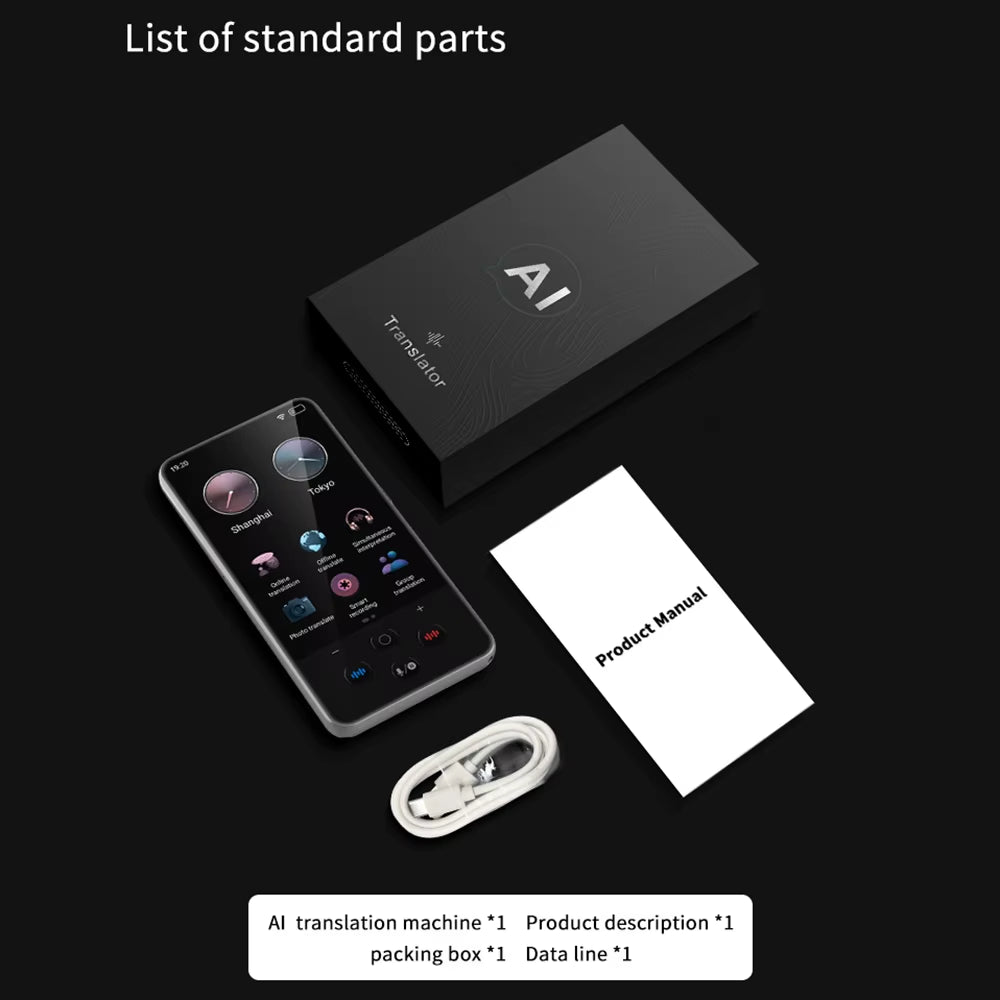 Portable Language Translator Device 138 Languages Voice Translating Offline Translation Simultaneous Text/Photo Translate